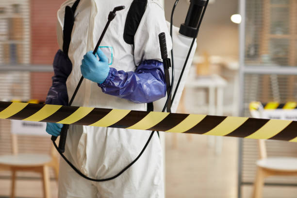 Professional Biohazard Cleanup technician working in Cedar Knolls, NJ